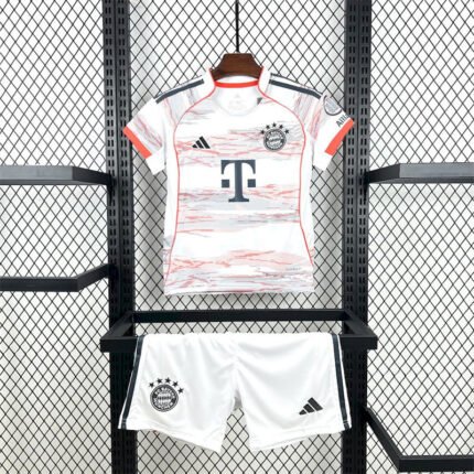 25-26 Kids Bayern Munich Away Jersey Kit Football Size 16-28