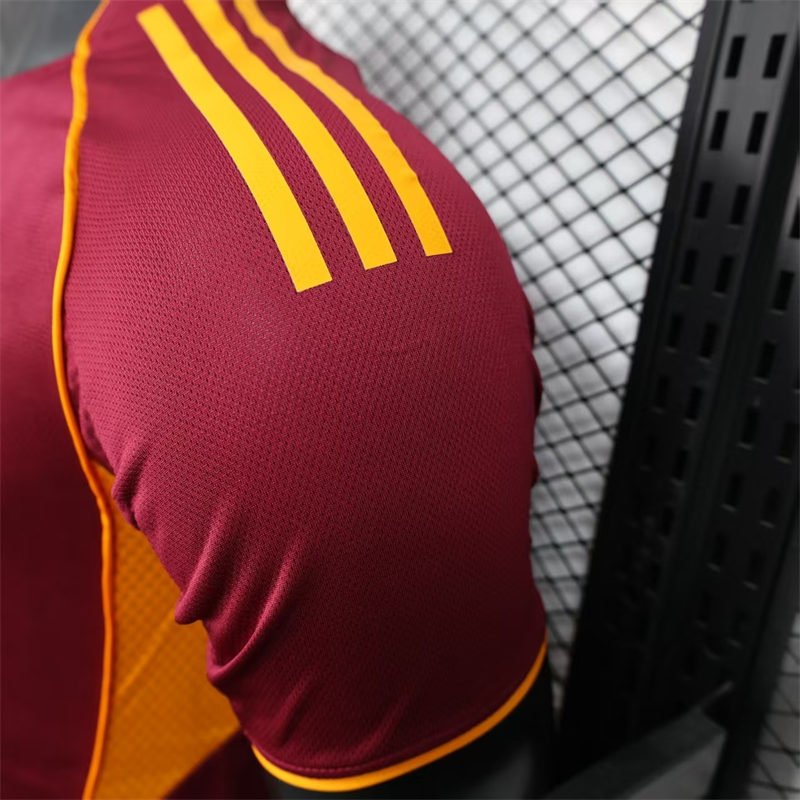 6 25-26 AS Roma Home Kit Jersey (Player Version) Football Shirt - Image 9