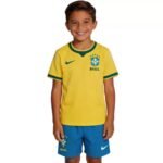 Kids Brazil Home Jersey Kit World Cup 2026