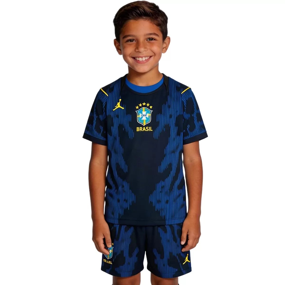 20260527_214539_097 Kids Brazil Away Jersey Kit World Cup 2026 - Image 1