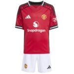 Kids Manchester United Home Jersey Kit 2025-26 - Image 3