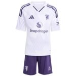 Kids Manchester United Away Jersey Kit 2025-26 - Image 3