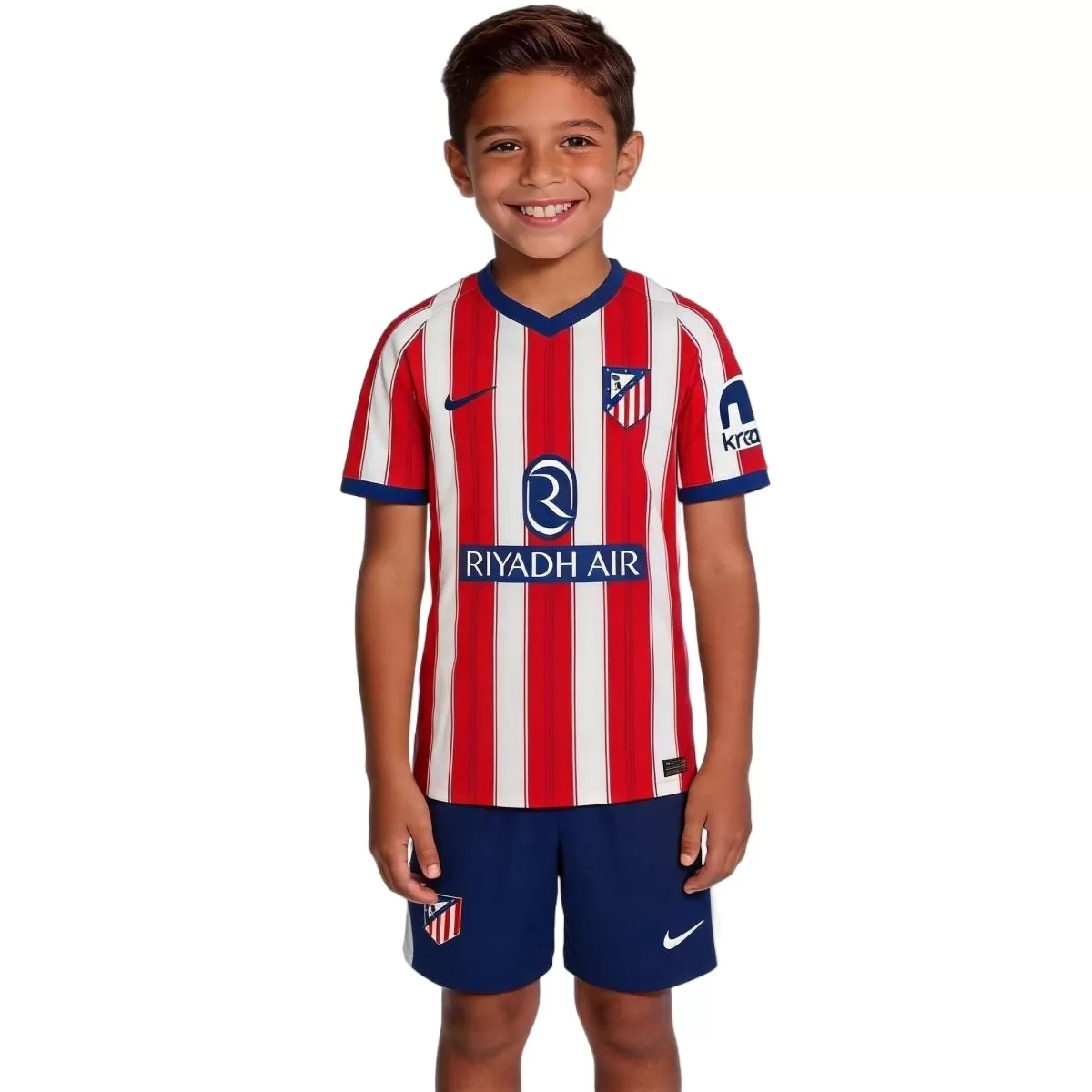 2 (3) Kids Atletico Madrid Home Jersey Kit 2026/27 - Image 1